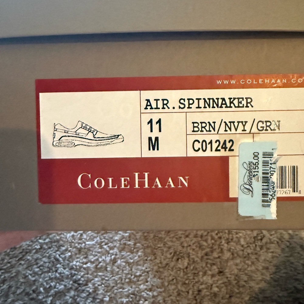 Cole Haan Brown and Blue Boat Shoes - Picture 5 of 5